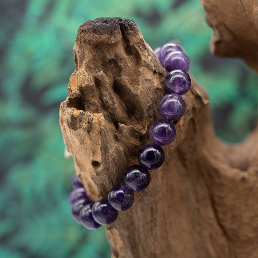 Amethyst 1A-Qual. Armband 10mm