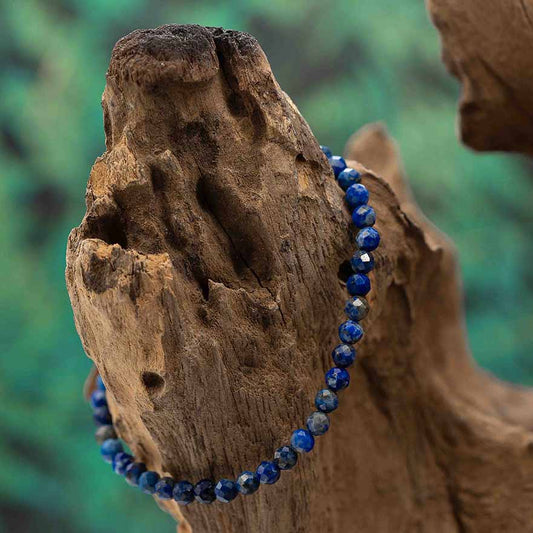 Lapislazuli fac. Armband 4mm