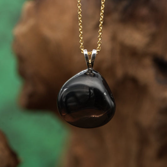 Obsidian "Apachenträne" Anhänger