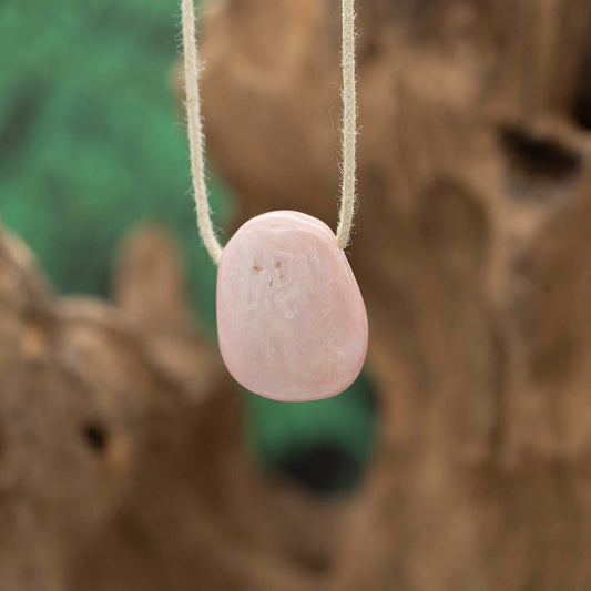 Opal pink "Andenopal" Anhänger gelocht